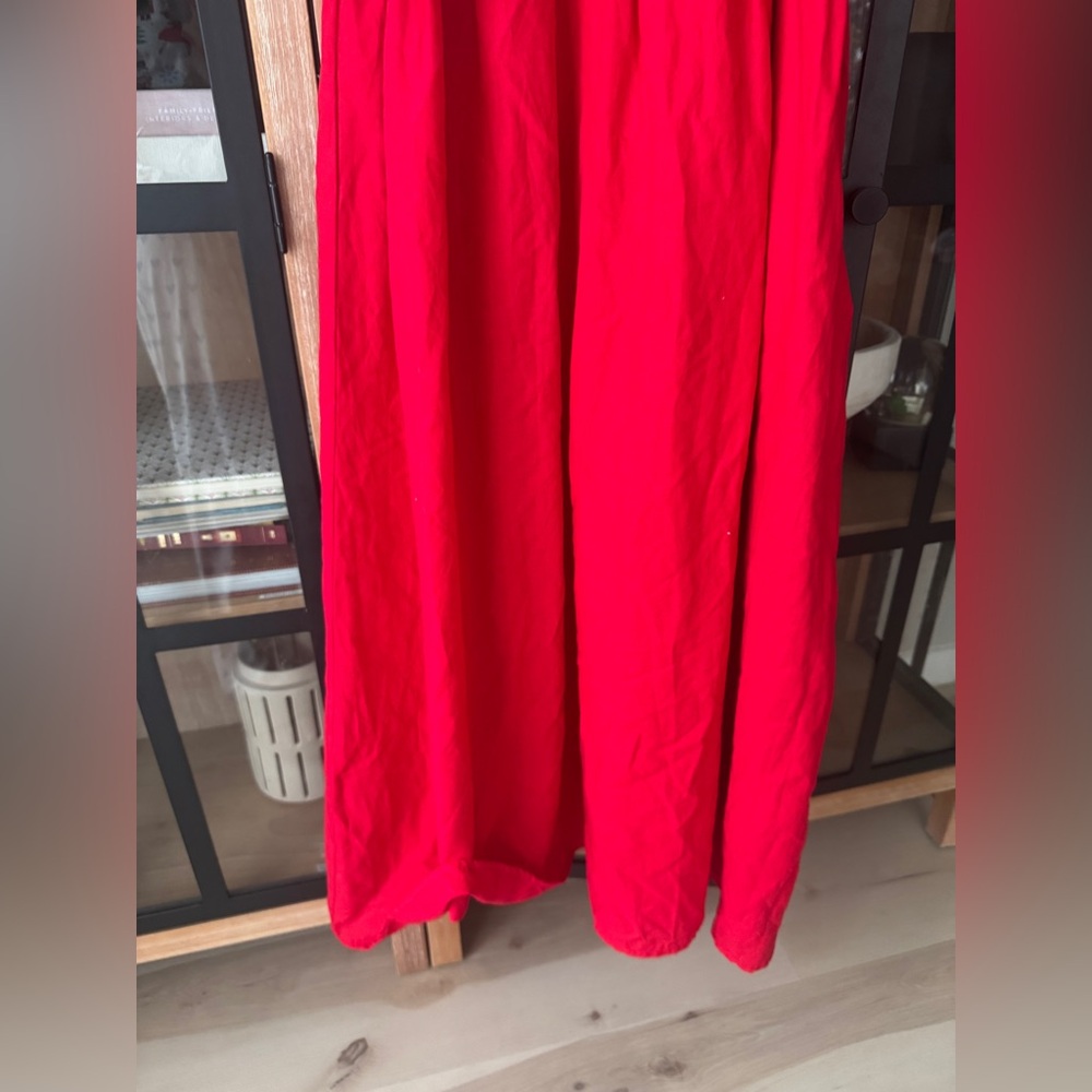 Koi Fish Embroidered Asymmetrical Maxi Dress midi tropical - Picture 9 of 11